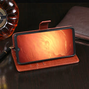 For Blackview BV9800 Pro idewei Crazy Horse Texture Horizontal Flip Leather Case with Holder & Card Slots & Wallet(White)