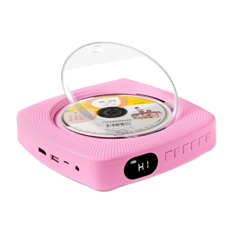 Kecag KC-609 Wall Mounted Home DVD Player Bluetooth CD Player, Specification:CD Version +Not Connected to TV + Charging Version(Pink)
