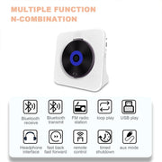 Kecag KC-806 2A Retro Bluetooth Music Disc Album CD Player, Specification:Plug-in Version(Blue)