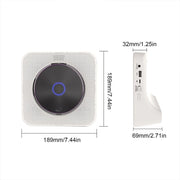 Kecag KC-806 2A Retro Bluetooth Music Disc Album CD Player, Specification:Rechargeable Version(Black)