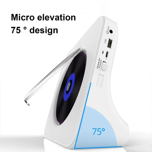 Kecag KC-806 2A Retro Bluetooth Music Disc Album CD Player, Specification:Rechargeable Version(White)