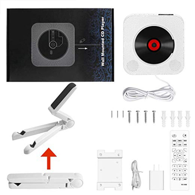 Kecag KC-809 10W Portable Bluetooth Album CD Player Player(Black)