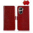 For Honor X40i Crocodile Top Layer Cowhide Leather Phone Case(Red) - Honor Cases by PMC TechLife | Online Shopping South Africa | PMC TechLife | Buy Now Pay Later Mobicred