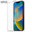 For iPhone 16e / 14 / 13 / 13 Pro 10pcs DUX DUCIS 0.33mm 9H Medium Alumina Tempered Glass Film(Black) - free shipping - PMC TechLife - Order now!