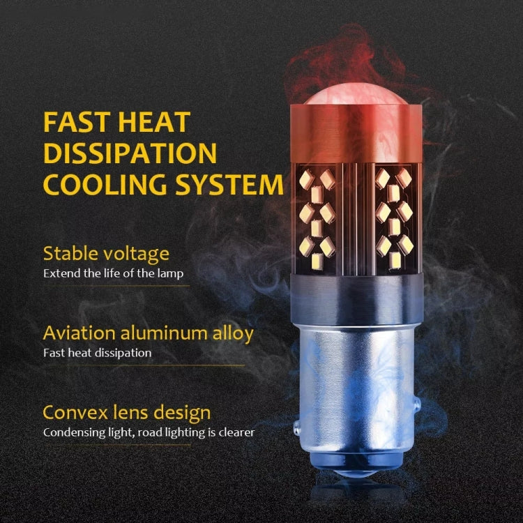 1 Pair 1157 12V 7W Continuous Car LED Fog Light(White Light)