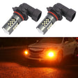 1 Pair 9006 12V 7W Continuous Car LED Fog Light(Orange Light) - Fog / Driving Lights by PMC TechLife | Online Shopping South Africa | PMC TechLife | Buy Now Pay Later Mobicred