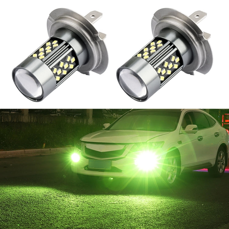 1 Pair H7 12V 7W Continuous Car LED Fog Light(Lime Light)