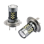 1 Pair H7 12V 7W Continuous Car LED Fog Light(Ice Blue Light)