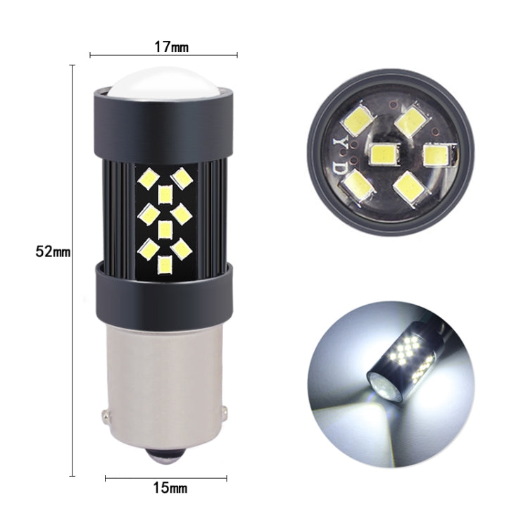 1 Pair 1156 12V 7W Strobe Car LED Fog Light(Orange Light)