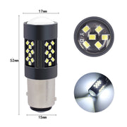 1 Pair 1157 12V 7W Strobe Car LED Fog Light(Ice Blue Light)