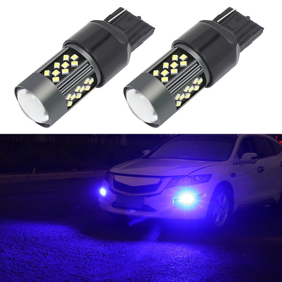1 Pair 7440 12V 7W Strobe Car LED Fog Light(Blue Light)