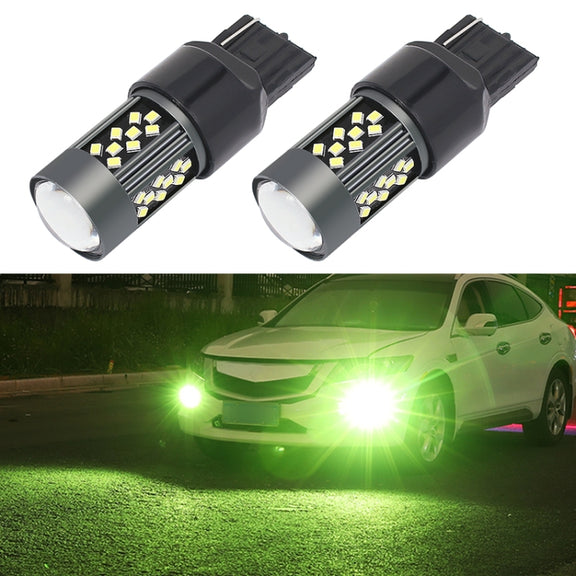 1 Pair 7443 12V 7W Strobe Car LED Fog Light(Lime Light)