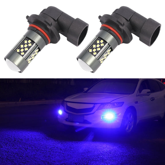 1 Pair 9006 12V 7W Strobe Car LED Fog Light(Blue Light)