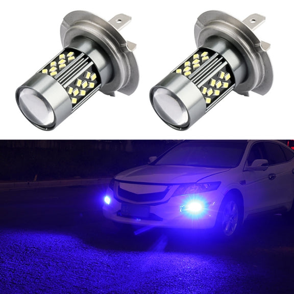 1 Pair H7 12V 7W Strobe Car LED Fog Light(Blue Light)
