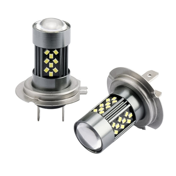 1 Pair H7 12V 7W Strobe Car LED Fog Light(Orange Light)