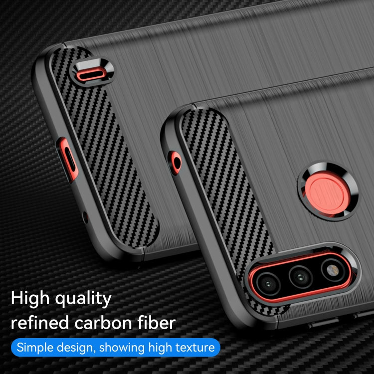 For Lenovo K13 Brushed Texture Carbon Fiber TPU Phone Case(Black)