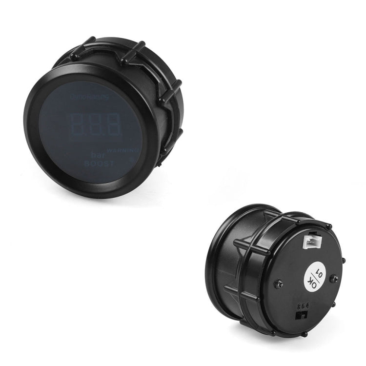 Car Modified 12V Universal 52mm Blue Light Digital Display Meter, Style:Voltmeter