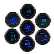 Car Modified 12V Universal 52mm Blue Light Digital Display Meter, Style:Voltmeter