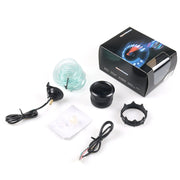 Car Modified 12V Universal 52mm Blue Light Digital Display Meter, Style:Turbo Boost Gauge PSI