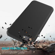 For iPhone SE 2022 / SE 2020 Shockproof Full Coverage Silicone Soft Protective Case(Black)
