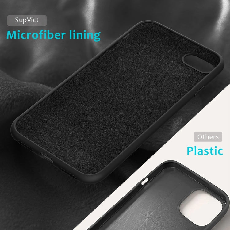 For iPhone SE 2022 / SE 2020 Shockproof Full Coverage Silicone Soft Protective Case(Black)