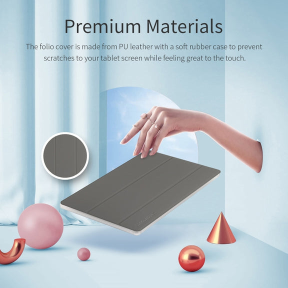 Teclast 3-Fold Holder Folio Leather Tablet Case For Teclast P25 (WMC0806) (Grey)