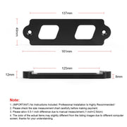 Car Aluminum Alloy Battery Fixing Bracket for Honda Civic 1988-2000(Black)
