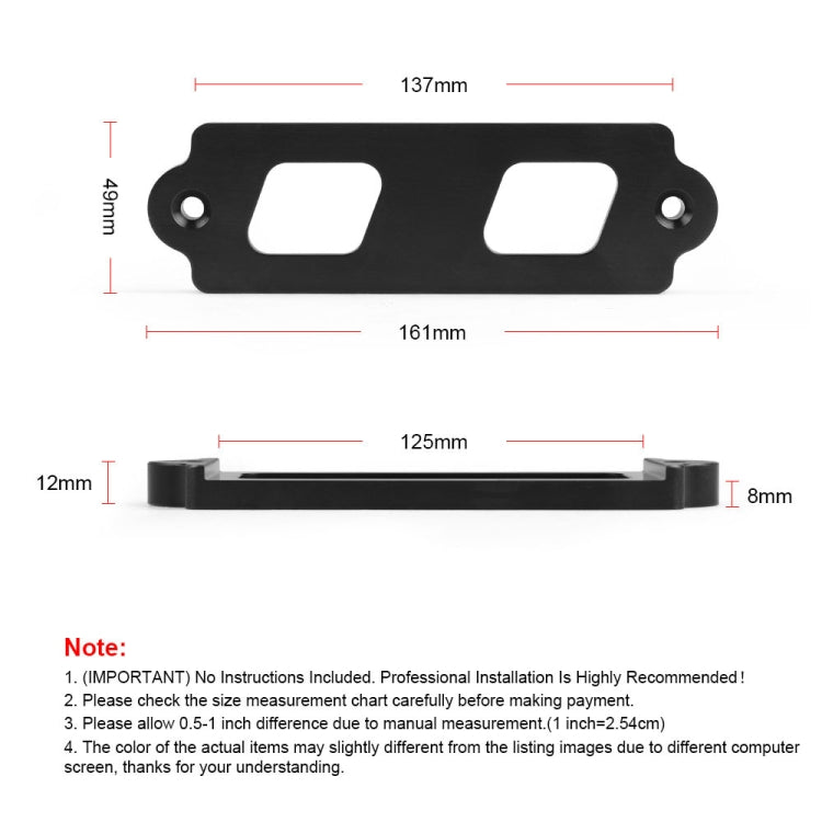 Car Aluminum Alloy Battery Fixing Bracket for Honda Civic 1988-2000(Blue)