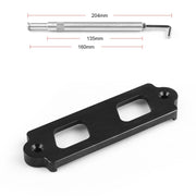 Car Aluminum Alloy Battery Fixing Bracket for Honda Civic 1988-2000(Black)