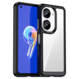 For Asus ZenFone 9 Colorful Series Acrylic + TPU Phone Case(Black) - ASUS Cases by PMC TechLife | Online Shopping South Africa | PMC TechLife