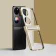 For Huawei P50 Pocket Electroplating PC Full Coverage Shockproof Phone Case(Gold) - Huawei Cases by PMC TechLife | Online Shopping South Africa | PMC TechLife | Buy Now Pay Later Mobicred