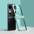 For Huawei P50 Pocket Electroplating PC Full Coverage Shockproof Phone Case(Green) - Huawei Cases by PMC TechLife | Online Shopping South Africa | PMC TechLife | Buy Now Pay Later Mobicred