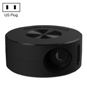 T200 1500LM 1920x1080P LED Mini Projector, US Plug(Black)