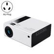 Y6 190ANSI 1024x600P LED Projector Support Screen Mirroring, AU Plug(White) - LED Projector by PMC TechLife | Online Shopping South Africa | PMC TechLife | Buy Now Pay Later Mobicred