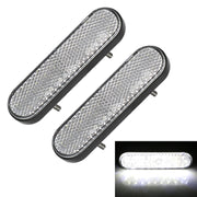 2 PCS 24LED Reflector Brake Light Turn Signal Light(White Shell White Light)