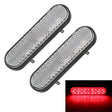 2 PCS 24LED Reflector Brake Light Turn Signal Light(White Shell Red Light) - Turn Signal by PMC TechLife | Online Shopping South Africa | PMC TechLife | Buy Now Pay Later Mobicred