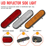 2 PCS 24LED Reflector Brake Light Turn Signal Light(Yellow Shell Yellow Light)
