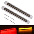 2 PCS 72LEDs Two-color Brake Turn Tail Light(Smoked Shell Red Light + Flowing Yellow Light) - Turn Signal by PMC TechLife | Online Shopping South Africa | PMC TechLife | Buy Now Pay Later Mobicred