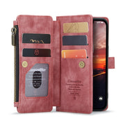 For iPhone 14 CaseMe C30 Multifunctional Phone Leather Case (Red)
