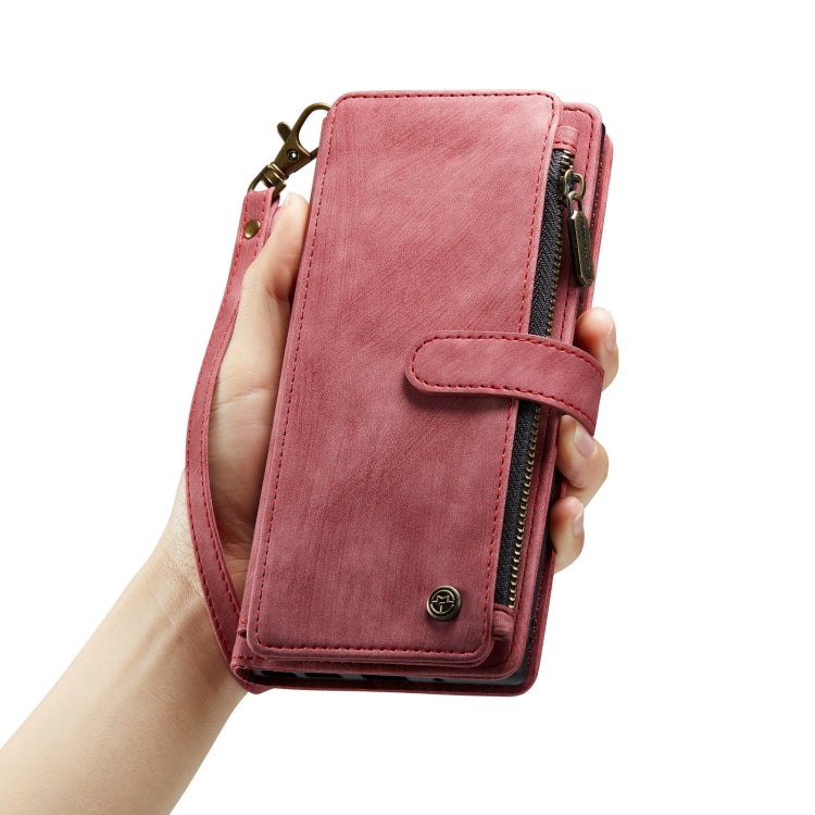 For iPhone 14 Plus CaseMe C30 Multifunctional Phone Leather Case (Red)