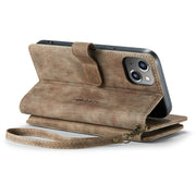 For iPhone 14 Plus CaseMe C30 Multifunctional Phone Leather Case (Brown)