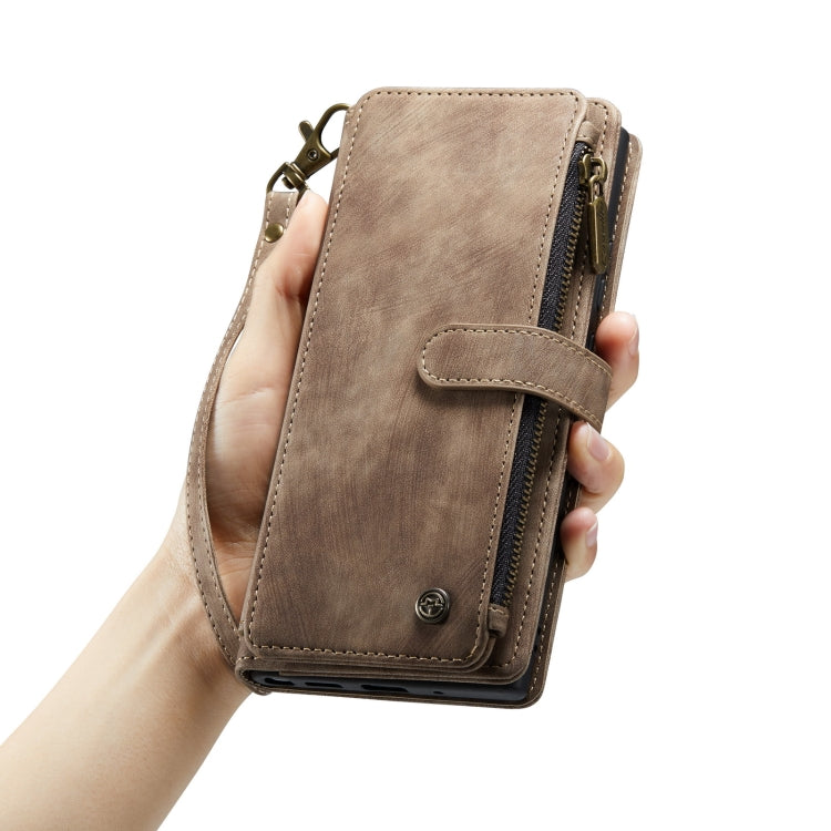 For iPhone 14 Plus CaseMe C30 Multifunctional Phone Leather Case (Brown)