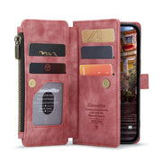 For iPhone 14 Pro CaseMe C30 Multifunctional Phone Leather Case(Red)