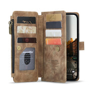 For iPhone 14 Pro Max CaseMe C30 Multifunctional Phone Leather Case (Brown)