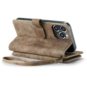 For iPhone 14 Pro Max CaseMe C30 Multifunctional Phone Leather Case (Brown)