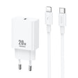REMAX RP-U5 Extreme 2 Series 20W PD Charger + 1m USB-C / Type-C to 8 Pin Fast Charge Data Cable Set, Specification:EU Plug(White) - USB Charger by REMAX | Online Shopping South Africa | PMC TechLife | Buy Now Pay Later Mobicred