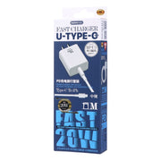 REMAX RP-U5 Extreme 2 Series 20W PD Charger + 1m USB-C / Type-C to 8 Pin Fast Charge Data Cable Set, Specification:EU Plug(White)