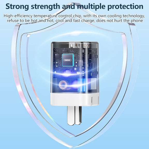 REMAX RP-U6 Magic Speed Series 30W USB+USB-C / Type-C Foldable Fast Charger, Specification:UK Plug(White)
