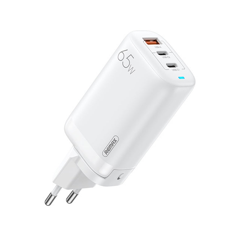 REMAX RP-U55 Territory Series 65W USB+Dual USB-C / Type-C Interface Fast Charger, Specification:EU Plug(White)