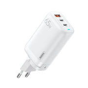 REMAX RP-U55 Territory Series 65W USB+Dual USB-C / Type-C Interface Fast Charger, Specification:EU Plug(White)